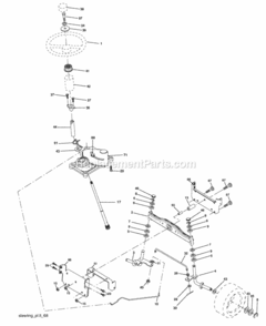 Page I Diagram and Parts List for 96018000100 2010-02 Husqvarna Lawn Tractor