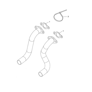 Engine >> Exhaust Diagram and Parts List for LGT2654-96045004700  Husqvarna Lawn Tractor