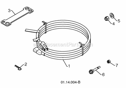 Page E Diagram and Parts List for 96194000801 2010-03 Husqvarna Snow Blower