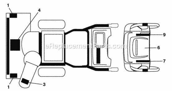 Part Location Diagram of 428716 Husqvarna Decal, Lh