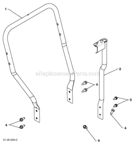 Page U Diagram and Parts List for 96194000901 2009-08 Husqvarna Snow Blower