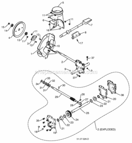 Page D Diagram and Parts List for 96194000901 2010-06 Husqvarna Snow Blower