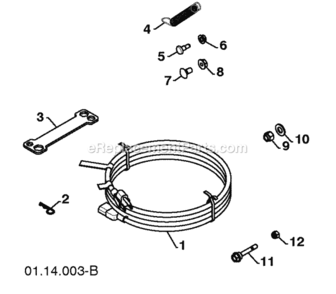 Page G Diagram and Parts List for 96194000901 2010-06 Husqvarna Snow Blower
