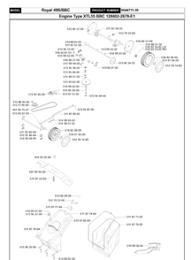 Wheels And Tires Diagram and Parts List for ROYAL49 1999-02 Husqvarna Lawn Mower