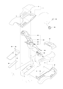 Cover Diagram and Parts List for R15T (966414201)(2010-07) Husqvarna Lawn Tractor