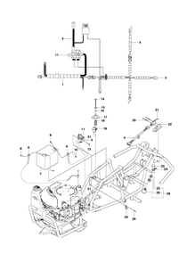 Electrical Diagram and Parts List for R111B (965996885)(2010-07) Husqvarna Lawn Mower
