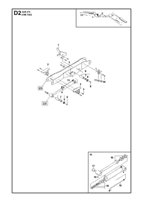 Arm Two Diagram and Parts List for DXR270 (1 & Above)(2013-08) Husqvarna Demolition Hammer