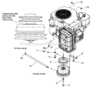 Part Location Diagram of 539107516 Husqvarna Kohler Pigtail