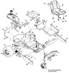 Page B Diagram and Parts List for 968999219  Husqvarna Lawn Tractor