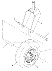 Caster_Assembly Diagram and Parts List for 968999219  Husqvarna Lawn Tractor