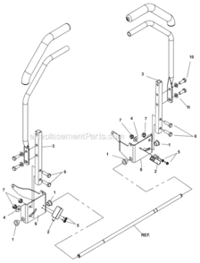Part Location Diagram of 539107599 Husqvarna Control Bracket Left