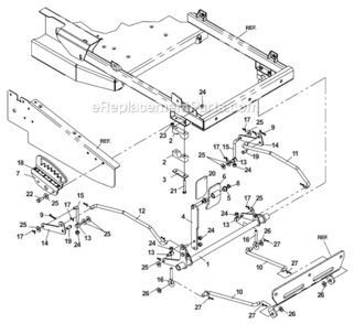 Part Location Diagram of 539107697 Husqvarna Clevis Pin