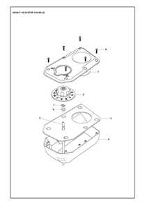 Console Diagram and Parts List for XCITETMZ345 Z350 Husqvarna Lawn Tractor