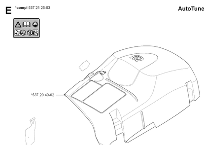 Part Location Diagram of 537212503 Husqvarna CYLINDER COVER