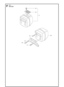Muffler Diagram and Parts List for 372 2011-05 Husqvarna Chainsaw