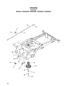 Engine Diagram and Parts List for EZ4822 (968999696)(2007-07) Husqvarna Lawn Mower