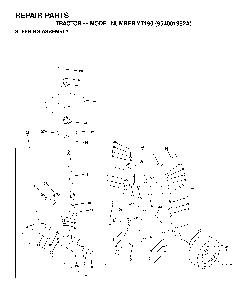 Steering Diagram and Parts List for YT190 (954001982A)(1995-03) Husqvarna Lawn Tractor