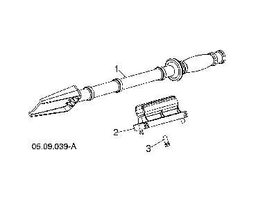 Cleanout tool Diagram and Parts List for 96193012204  Husqvarna Snow Blower