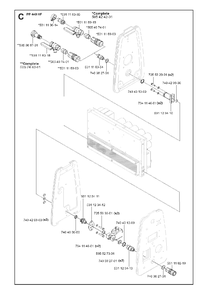 Water System Diagram and Parts List for PP440 2008-09 Husqvarna Miscellaneous