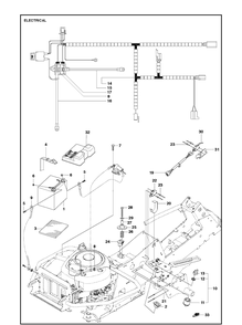 Part Location Diagram of 580788101 Husqvarna Wiring