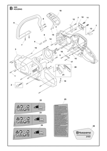 Part Location Diagram of 537664901 Husqvarna Trigger