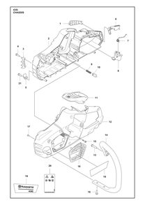Part Location Diagram of 531082001 Husqvarna Label