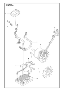 Part Location Diagram of 536486701 Husqvarna Control Panel