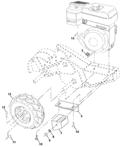 Mainframe, Right Side Diagram and Parts List for 650BRTT (954329325-A)(2003-12) Husqvarna Tiller
