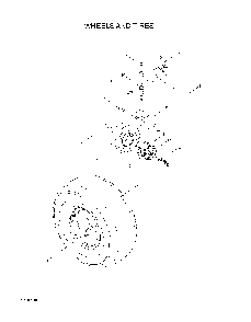 Wheels And Tires Diagram and Parts List for WH5219EFQ968999253 2008-08 Husqvarna Lawn Mower