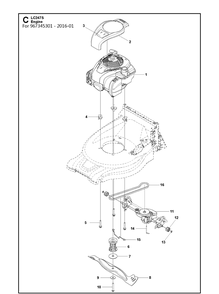 Part Location Diagram of 588645701 Husqvarna Blade Support