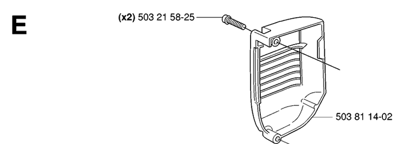 Muffler Cover Diagram and Parts List for 334T 20063600001-Current Husqvarna Chainsaw