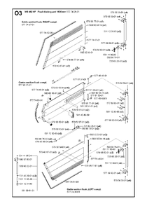 Guards 1600mm Diagram and Parts List for WS482HF (00000001275 - 20134501536)(2012-07) Husqvarna Circular Saw