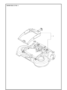 Part Location Diagram of 586541802 Husqvarna Cutting Deck