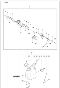 Part Location Diagram of 544957302 Husqvarna HOLDER Assembly
