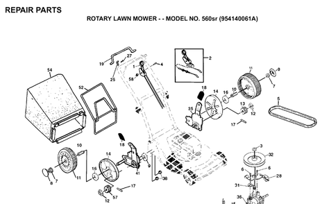 Part Location Diagram of 532144902 Husqvarna Spring