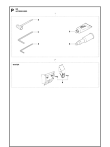 Accessories Diagram and Parts List for 365 20101800001-Current Husqvarna Chainsaw