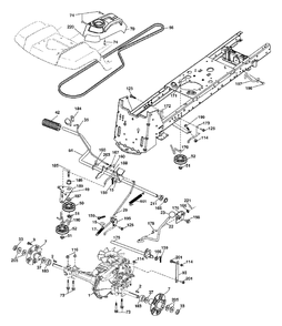 Ground Drive Diagram and Parts List for GTH2448T (960450003-00)(2005-11) Husqvarna Lawn Tractor