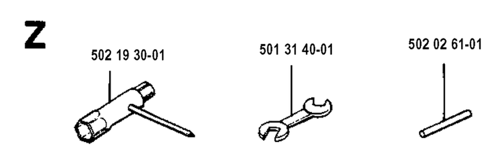 Accessories Diagram and Parts List for 120R  Husqvarna Brush Cutter