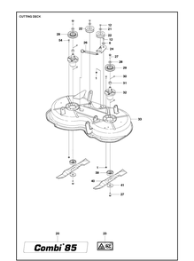 Mower Deck / Cutting Deck Diagram and Parts List for R112C (967178402)(2021-01) Husqvarna Lawn Mower