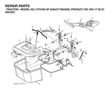Part Location Diagram of 532180880 Husqvarna Bag