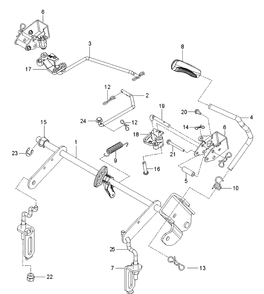 Mower Lift / Deck Lift Diagram and Parts List for Z248F (96795390200)(2018-09) Husqvarna Lawn Mower