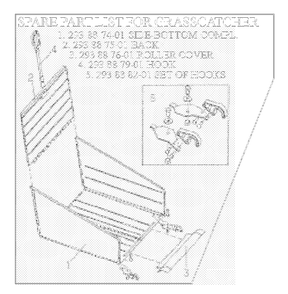 Spare Parts For Grass Catcher Diagram and Parts List for 64NOVOCUTREEL 1999-01 Husqvarna Lawn Mower