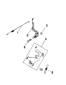 Engine controls Diagram and Parts List for 917376823  Husqvarna Lawn Mower
