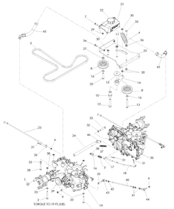 Hydraulic Pump - Motor Diagram and Parts List for EZ4624 (968999657)(2008-08) Husqvarna Lawn Mower