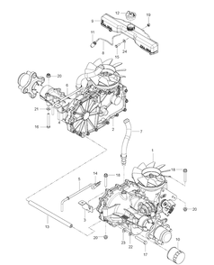 Hydraulic Pump - Motor Diagram and Parts List for MZ54 (96769610200)(2018-04) Husqvarna Lawn Mower