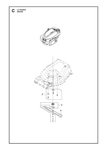 Engine Diagram and Parts List for LC353AWD (970450101)(2020-03) Husqvarna Lawn Mower