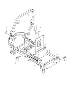 Decals Diagram and Parts List for PZ29FXBF (96655380100)(2011-01) Husqvarna Lawn Mower