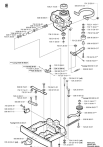 Steering Diagram and Parts List for RIDER155 (953533805)(2005-01) Husqvarna Lawn Mower