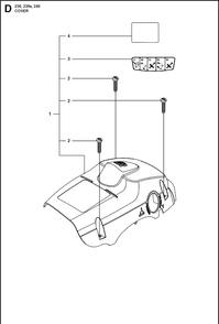 Cover Diagram and Parts List for 236  Husqvarna Chainsaw