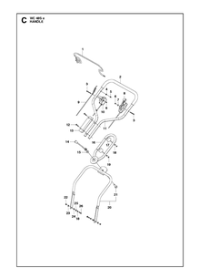 Part Location Diagram of 576641901 Husqvarna Handle Grip